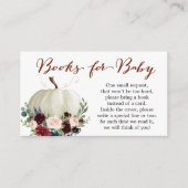 Herfst Pumpkin Book Request Baby shower Kaart (Voorkant)