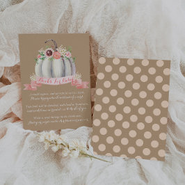 Herfst Pumpkin Book Request Kaart, Books for Baby Informatiekaartje