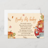 Herfst Pumpkin Books voor Baby kaarten (Voorkant / Achterkant)