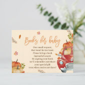 Herfst Pumpkin Books voor Baby kaarten (Staand voorkant)