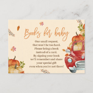 Herfst Pumpkin Books voor Baby kaarten