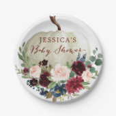 Herfst Pumpkin-Bord Papieren Bordje (Voorkant)