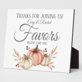  Herfst Pumpkin Bouquet Favors Plaque Fotoplaat