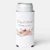  Herfst Pumpkin Bouquet Wedding Seltzer Blikjeskoeler (Seltzer Voorkant)