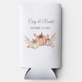  Herfst Pumpkin Bouquet Wedding Seltzer Blikjeskoeler (Voorkant)