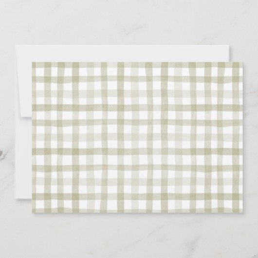 Herfst Pumpkin Boy Babykleding Baby shower Bedankkaart (Achterkant)