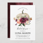 Herfst Pumpkin Bridal Shower Kaart (Voorkant / Achterkant)