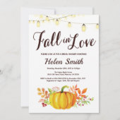 Herfst Pumpkin Bridal Shower Kaart (Voorkant)