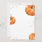 Herfst Pumpkin Bridal Shower Kaart (Achterkant)