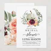 Herfst Pumpkin Bridal Shower Kaart (Voorkant / Achterkant)