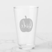 Herfst Pumpkin Bride Glas (Achterkant)