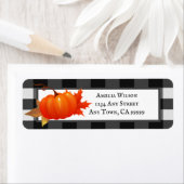 Herfst Pumpkin Buffalo Postlabel Etiket (Insitu)