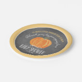 Herfst Pumpkin Chalkboard | Bord Baby shower papie (Gekanteld)