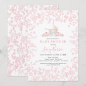 Herfst Pumpkin Chinoiserie baby shower Uitnodiging (Voorkant / Achterkant)