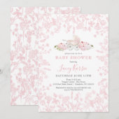 Herfst Pumpkin Chinoiserie baby shower Uitnodiging (Voorkant / Achterkant)