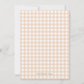 Herfst Pumpkin Crest Preppy Baby shower Uitnodigin Kaart (Achterkant)