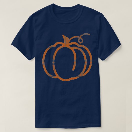 Herfst Pumpkin Cute Thanksgiving Autumn Buffalo Pl T-shirt (Design voorkant)