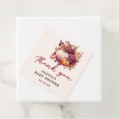 Herfst Pumpkin Dank u Baby shower Bedankjes Labels (In situ)