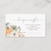 Herfst Pumpkin Diaper Raffle Informatiekaartje (Voorkant)