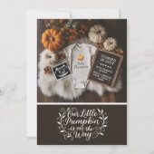 Herfst Pumpkin Digitale zwangerschapsaankondiging (Voorkant)