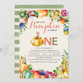 Herfst Pumpkin eerste uitnodiging