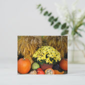 Herfst Pumpkin en Wheat Invitation Kaart (Staand voorkant)