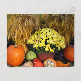 Herfst Pumpkin en Wheat Invitation Kaart