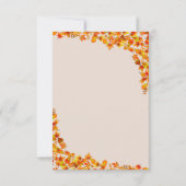 Herfst Pumpkin Floral Baby shower Hartelijk dank Bedankkaart (Achterkant)