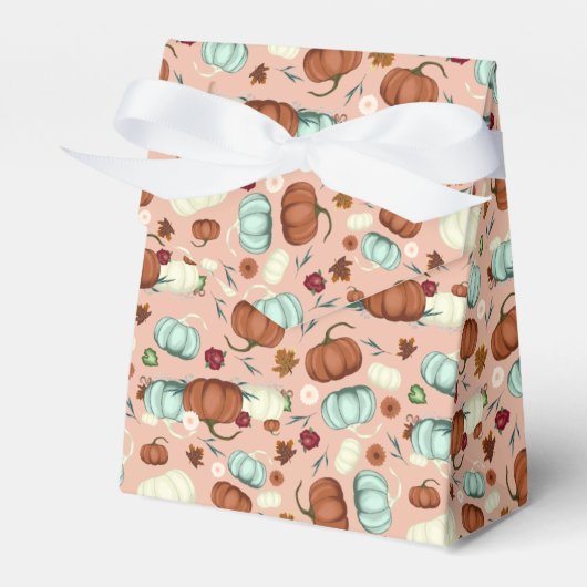 Herfst Pumpkin Floral Bedankdoosjes (Voorkant Zijde)