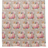 Herfst Pumpkin Floral Douchegordijn (Voorkant)