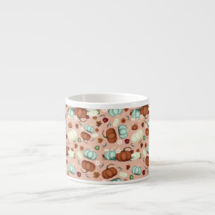 Herfst Pumpkin Floral Espresso Kop