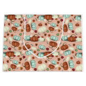 Herfst Pumpkin Floral Groot Cadeauzakje (Voorkant)