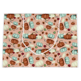 Herfst Pumpkin Floral Groot Cadeauzakje