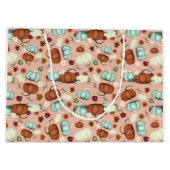 Herfst Pumpkin Floral Groot Cadeauzakje (Achterkant)