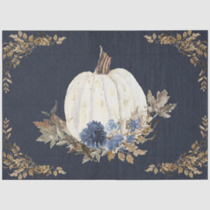 Herfst Pumpkin Floral in de Waterverf van de oliev Tissuepapier