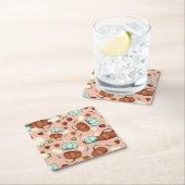 Herfst Pumpkin Floral Kartonnen Onderzetters (Insitu)