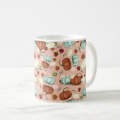Herfst Pumpkin Floral Koffiemok (Voorkant rechts)