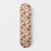 Herfst Pumpkin Floral Persoonlijk Skateboard (Voorkant)