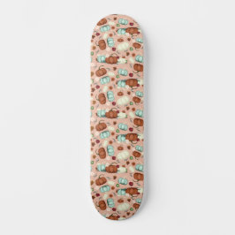 Herfst Pumpkin Floral Persoonlijk Skateboard