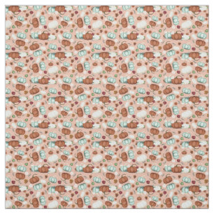 Herfst Pumpkin Floral Stof