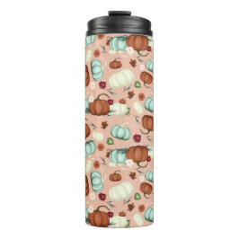 Herfst Pumpkin Floral Thermosbeker