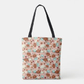 Herfst Pumpkin Floral Tote Bag (Achterkant)