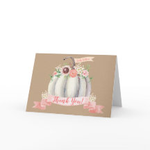 Herfst Pumpkin Folded Hartelijk dank