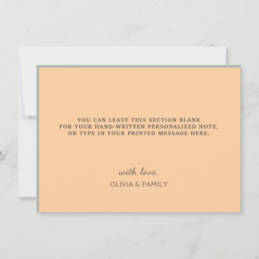 Herfst Pumpkin Garden Bedankkaart (Achterkant)