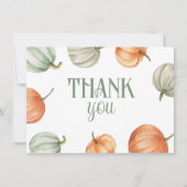 Herfst Pumpkin Garden Bedankkaart (Voorkant)