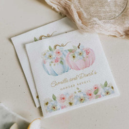 Herfst Pumpkin Gender onthullen Baby shower Servet