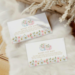 Herfst Pumpkin Gender onthult boeken voor Baby Informatiekaartje