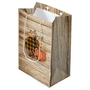 Herfst Pumpkin Gift Bag Medium Cadeauzakje