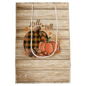 Herfst Pumpkin Gift Bag Medium Cadeauzakje (Achterkant)