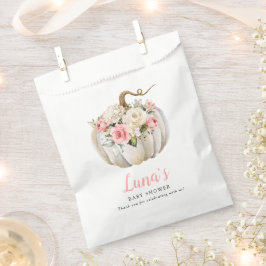 Herfst Pumpkin Girl Baby shower Favor Bags Bedankzakje